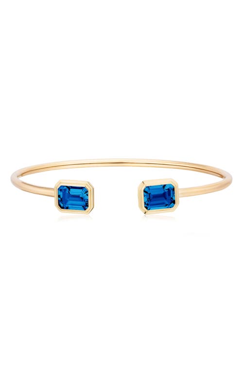 Goshwara Manhattan Round Flex Cuff In Blue