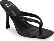 CHASE AND CHLOE Vixxy Embellished Toe Post Sandal