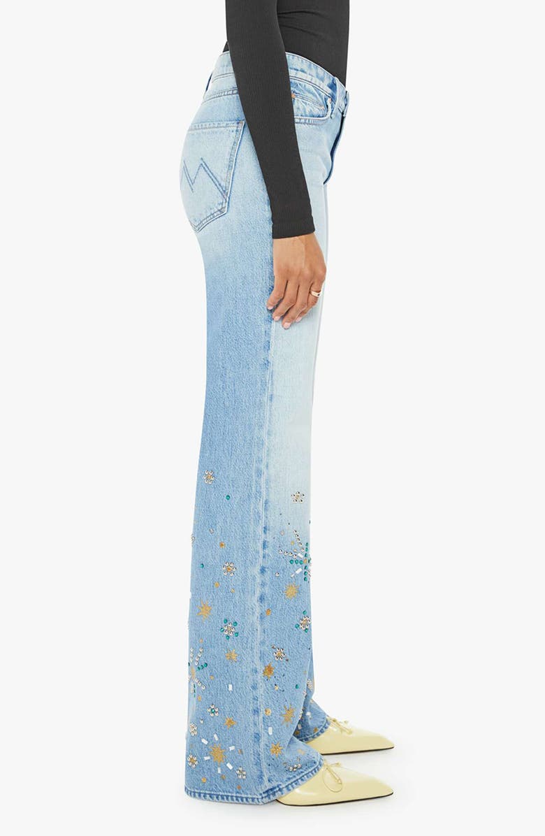 MOTHER The Bookie Heel Bootcut Jeans, Alternate, color, Righteous Gemstone