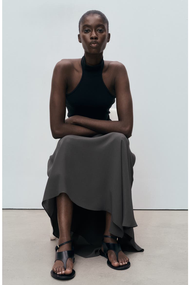Asymmetric Maxi Skirt, Alternate, color, MEDIUM GREY
