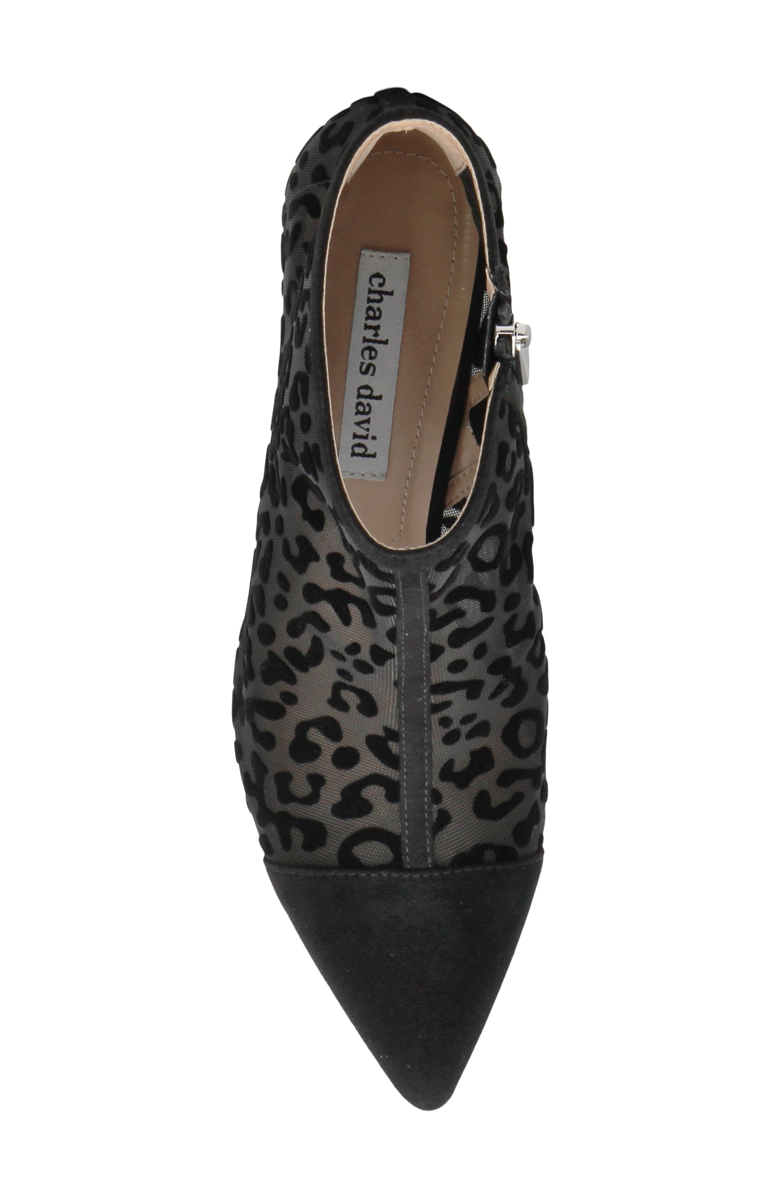 Charles by Charles David Abena Pointed Toe Bootie, Alternate, color, Black