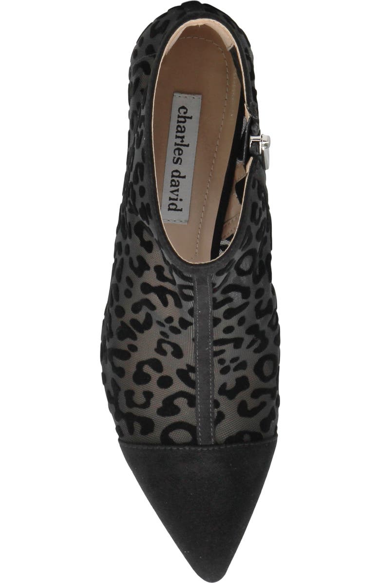 Charles by Charles David Abena Pointed Toe Bootie, Alternate, color, Black