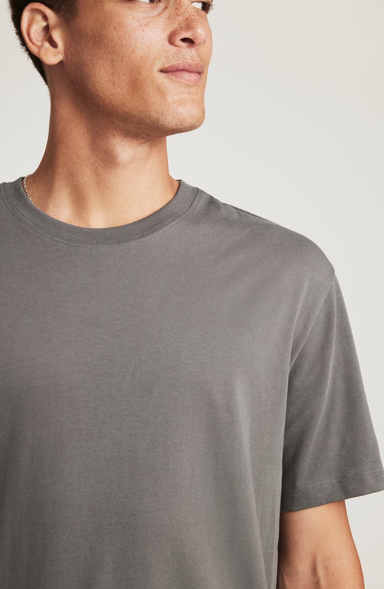 Mavi Jeans Cotton Crewneck T-Shirt, Alternate, color, Lava Smoke Comfort