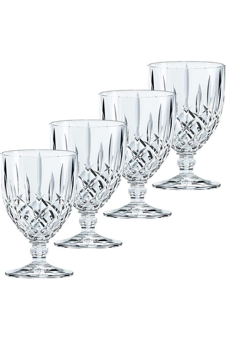 Noblesse  8 Ounce Goblet Glasses, Set of 4, Main, color, Clear