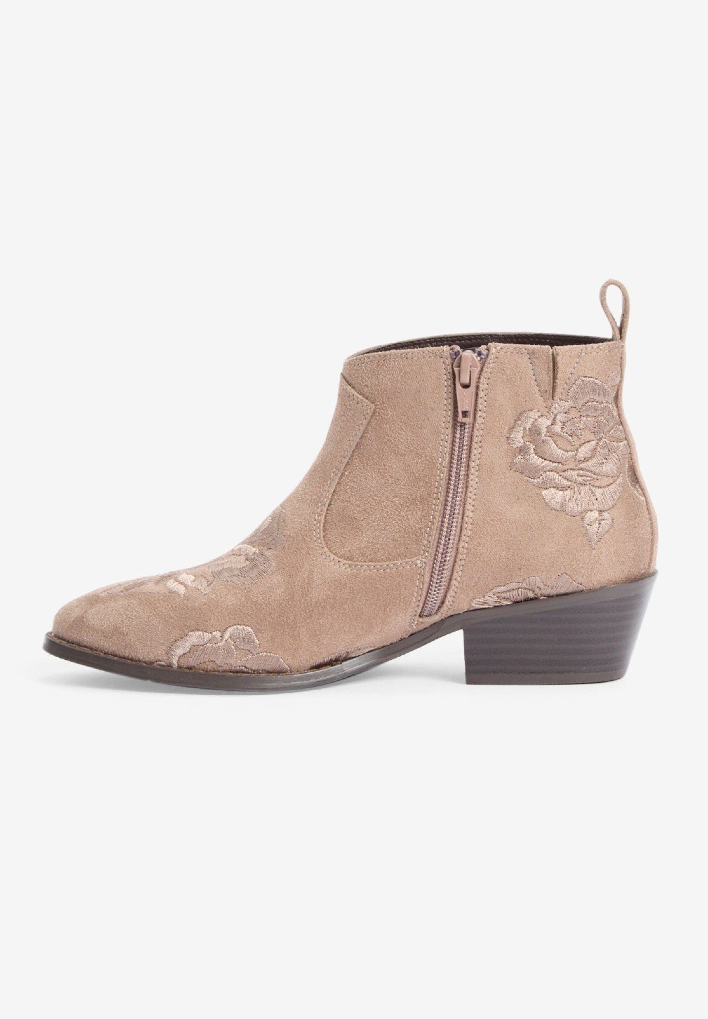 The Gwyneth Bootie, Alternate, color, DARK TAUPE