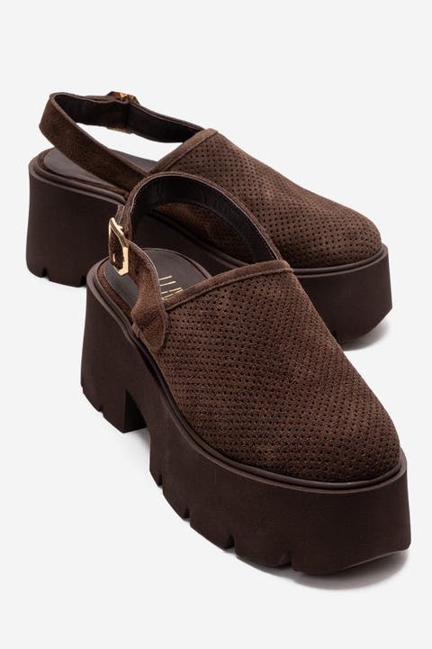 Caldris Leather Platform Sandal