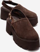 Forever & Always Shoes Caldris Leather Platform Sandal