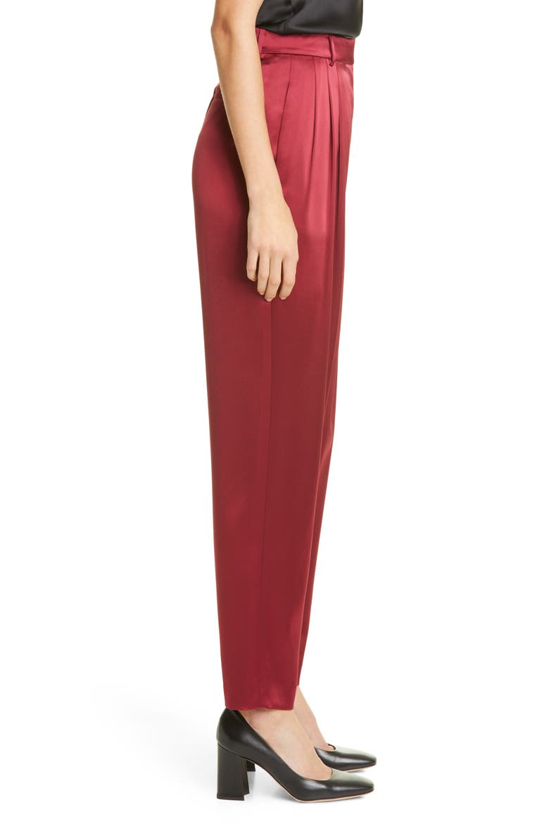 Vestry Reverie Satin Pants, Alternate, color, HIBISCUS