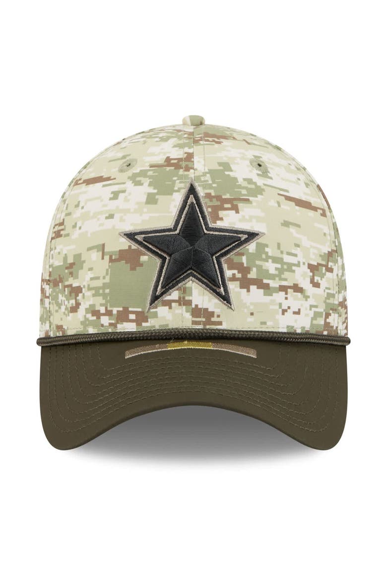 Men's New Era  Camo Dallas Cowboys 2025 Salute to Service 39THIRTY Flex Hat, Alternate, color, Camo