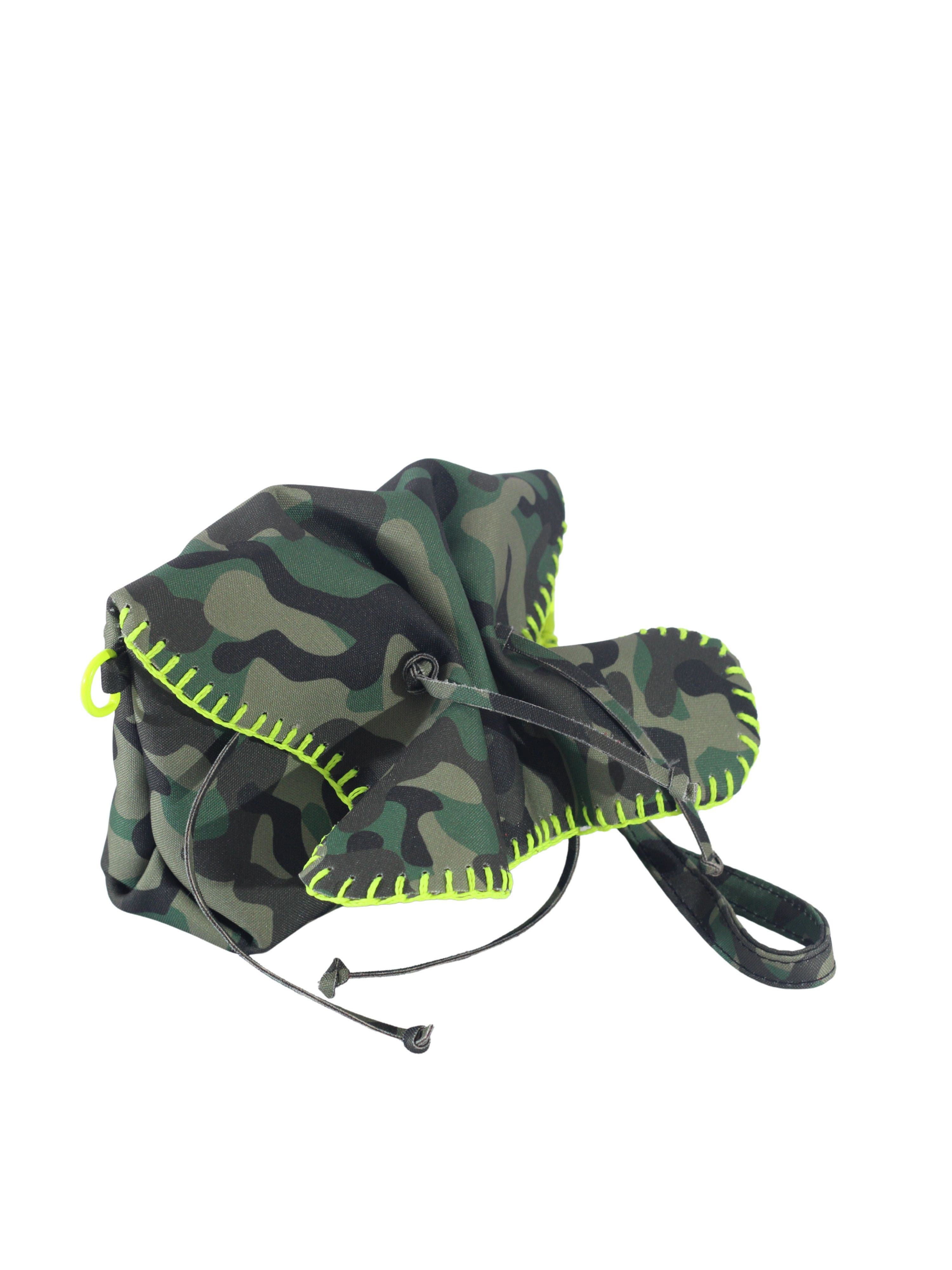 Carlos Falchi Mini Butterfly Suede Leather Bag, Alternate, color, Camouflage