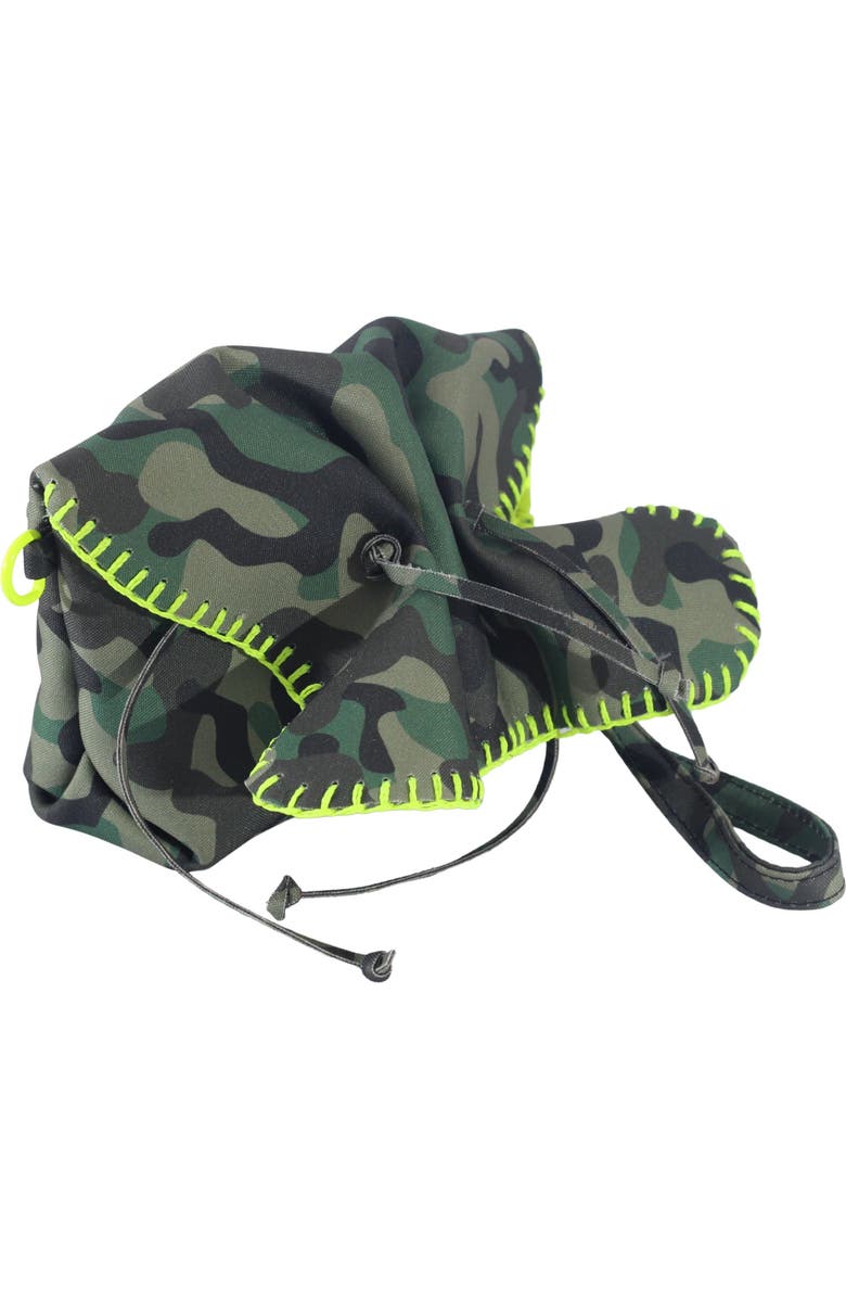 Carlos Falchi Mini Butterfly Suede Leather Bag, Alternate, color, Camouflage