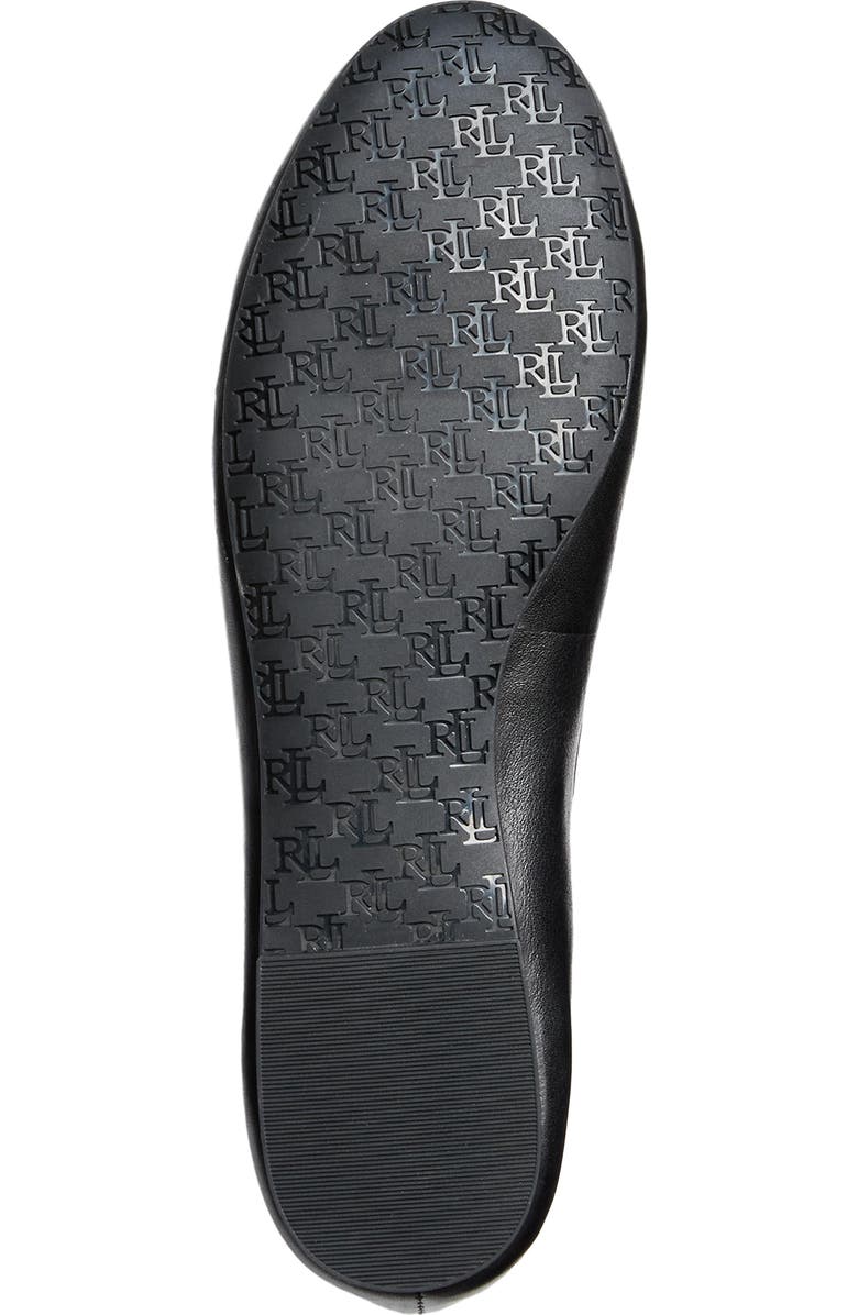 Ralph Lauren Jayna Ballet Flat, Alternate, color, Black