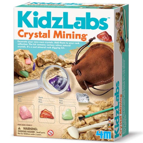 KidzLabs Crystal Mining Excavation Kit and Tool Set
