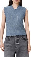 AllSaints Vanessa Pointelle Knit Sweater Vest