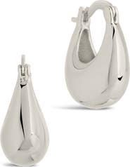 Sterling Forever Eleah Hoop Earrings
