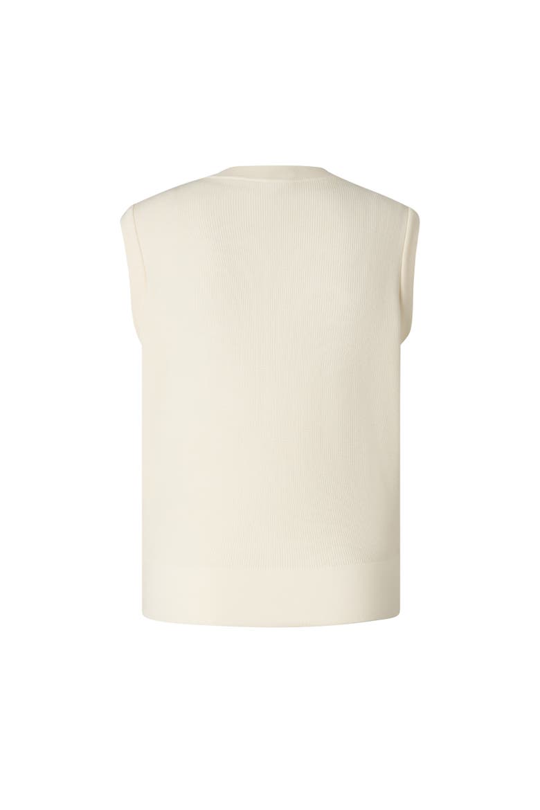 Zira Down Knitted Vest, Alternate, color, Cream