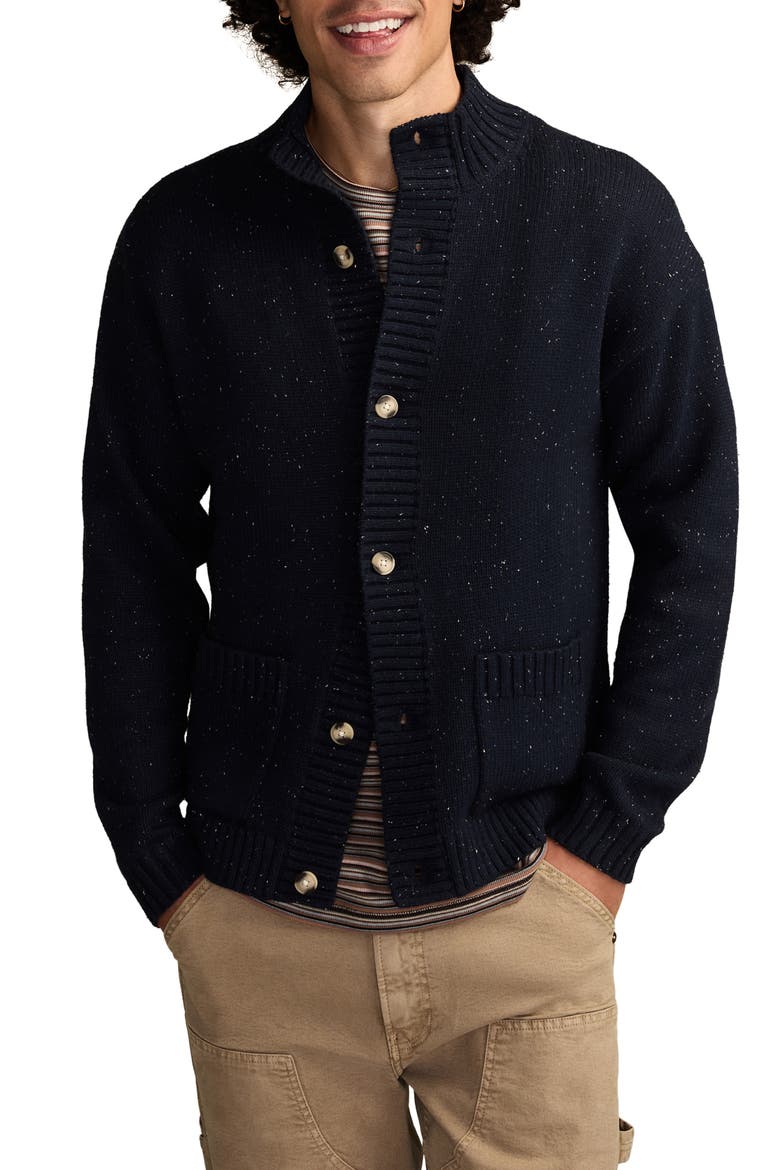 Nep Mock Neck Cardigan, Main, color, NAVAL ACADEMY