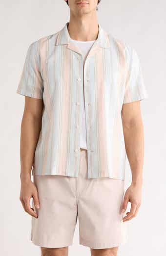 14th & Union Linen & Cotton Short Sleeve Camp Shirt