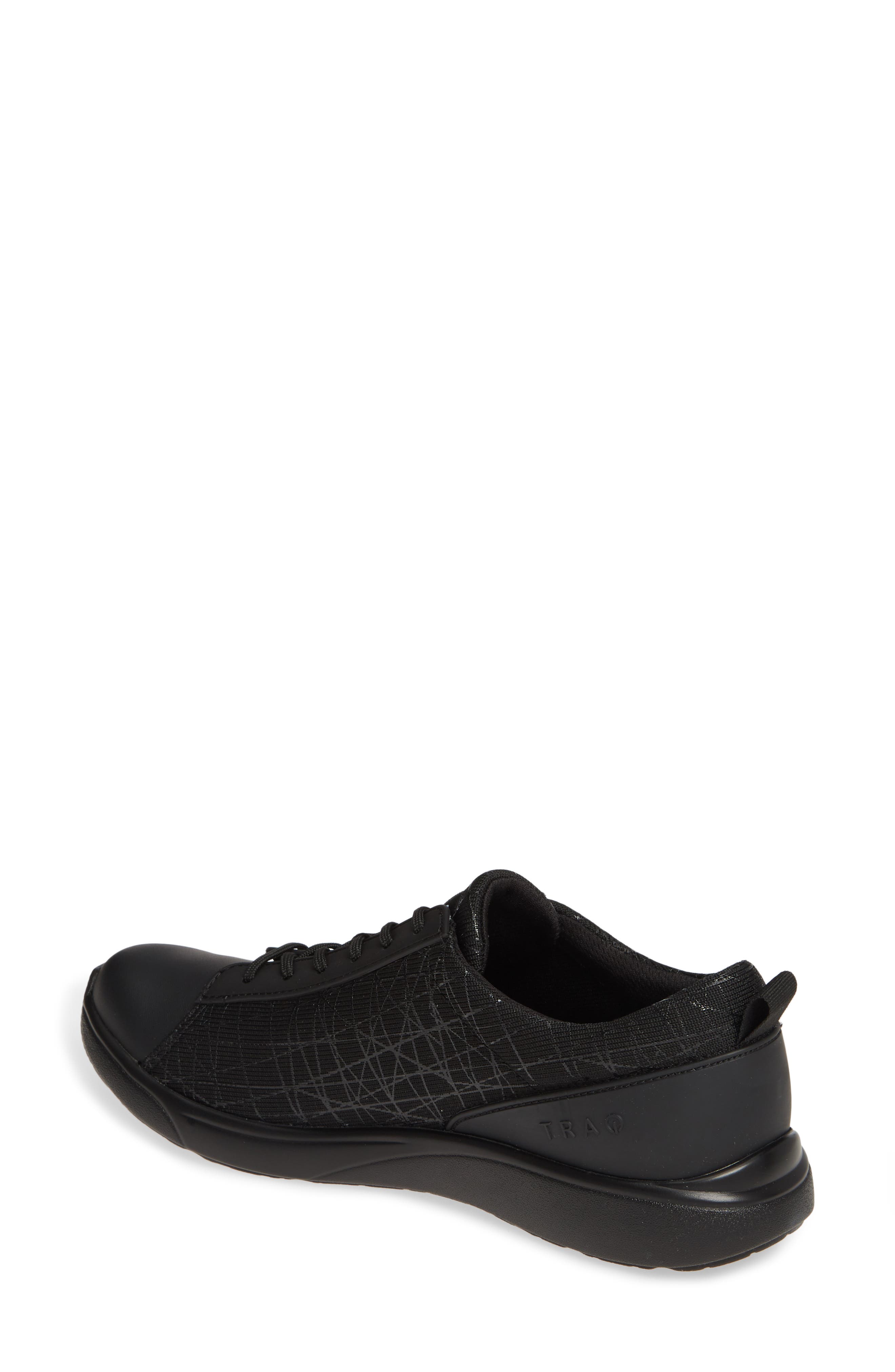 Qest Sneaker, Alternate, color, INTERSECTION BLACK LEATHER