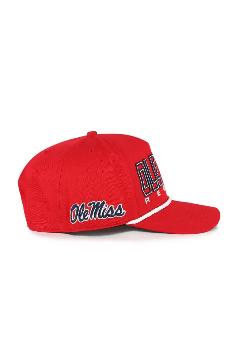 Youth '47 Red Ole Miss Rebels Byline Hitch Adjustable Hat, Alternate, color, Red