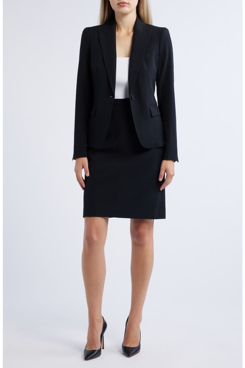Suit Skirt, Main, color, BLACK