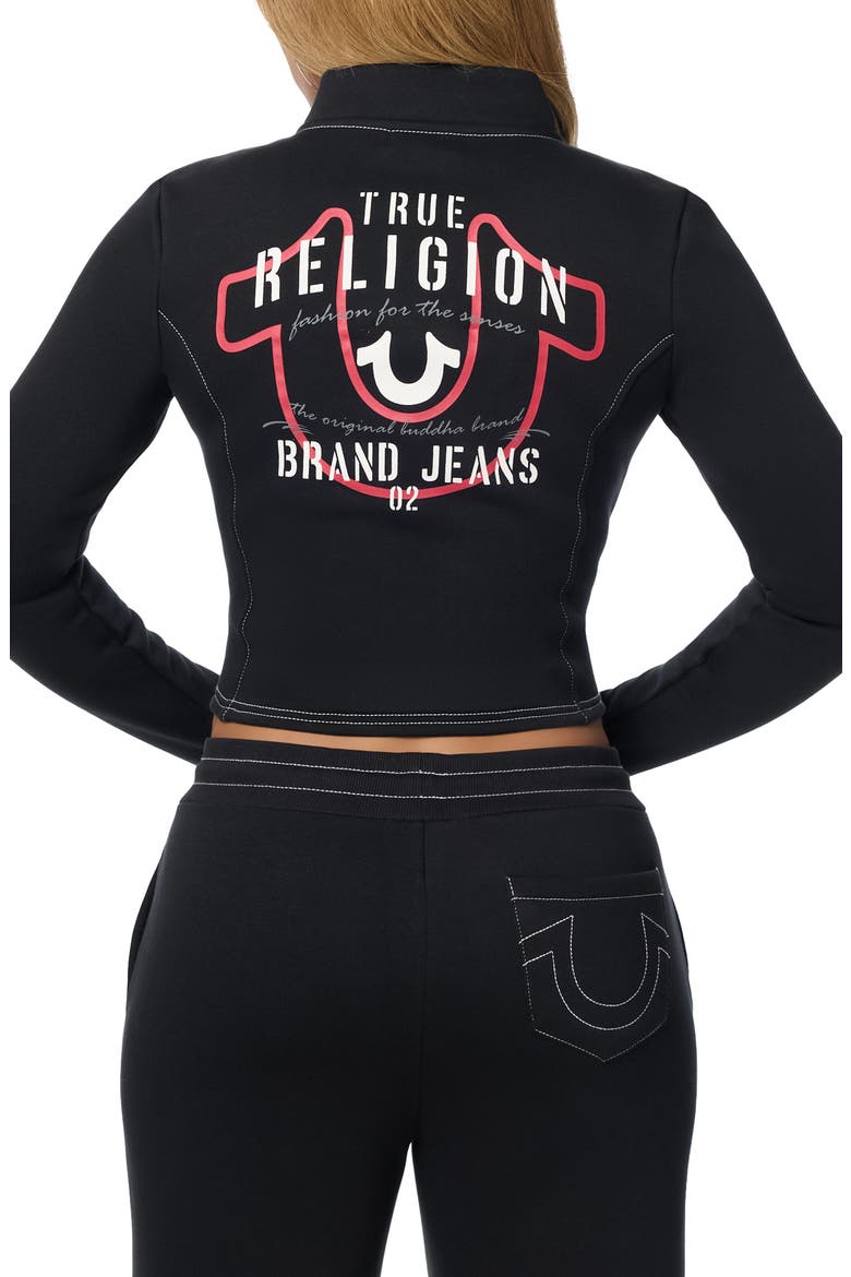 Full Zip Hoodie, Alternate, color, JET BLACK