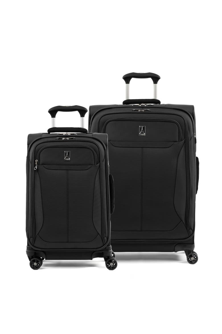 Tourlite Softside Expandable 2 Piece (21"/25") Spinner Luggage Set, Main, color, Black