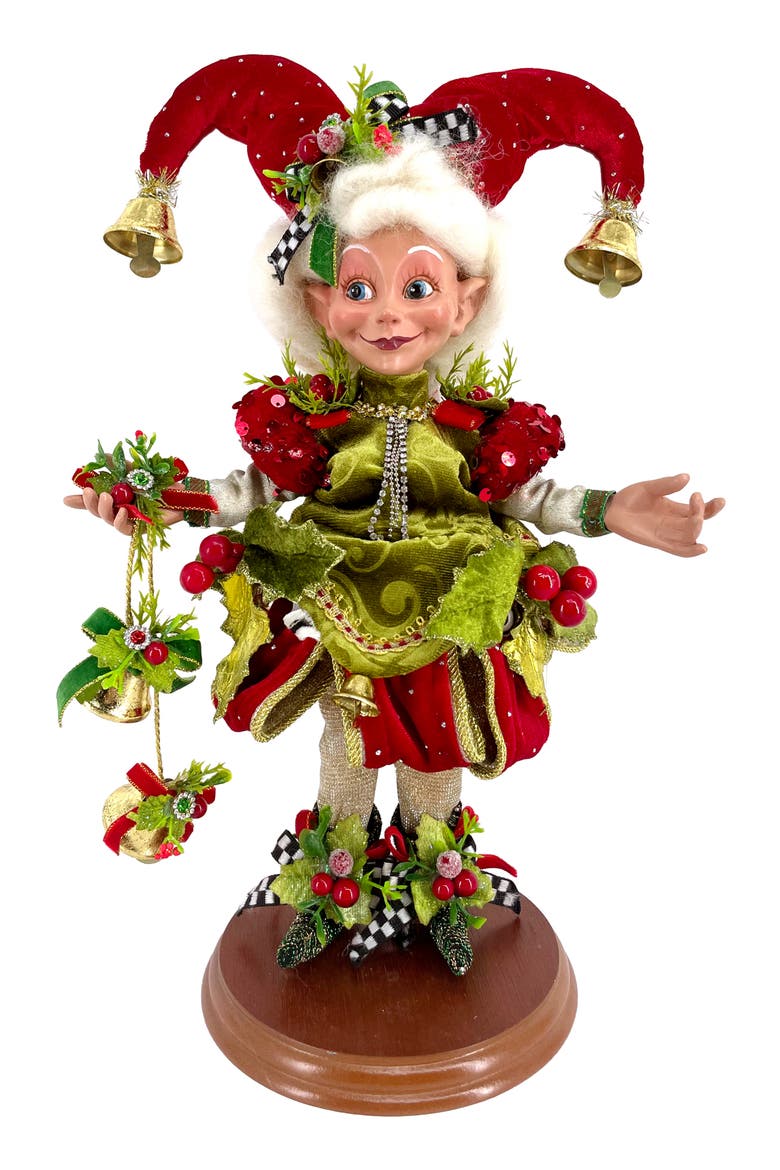 Holly Belle Elf On Base, Small, Main, color, Red