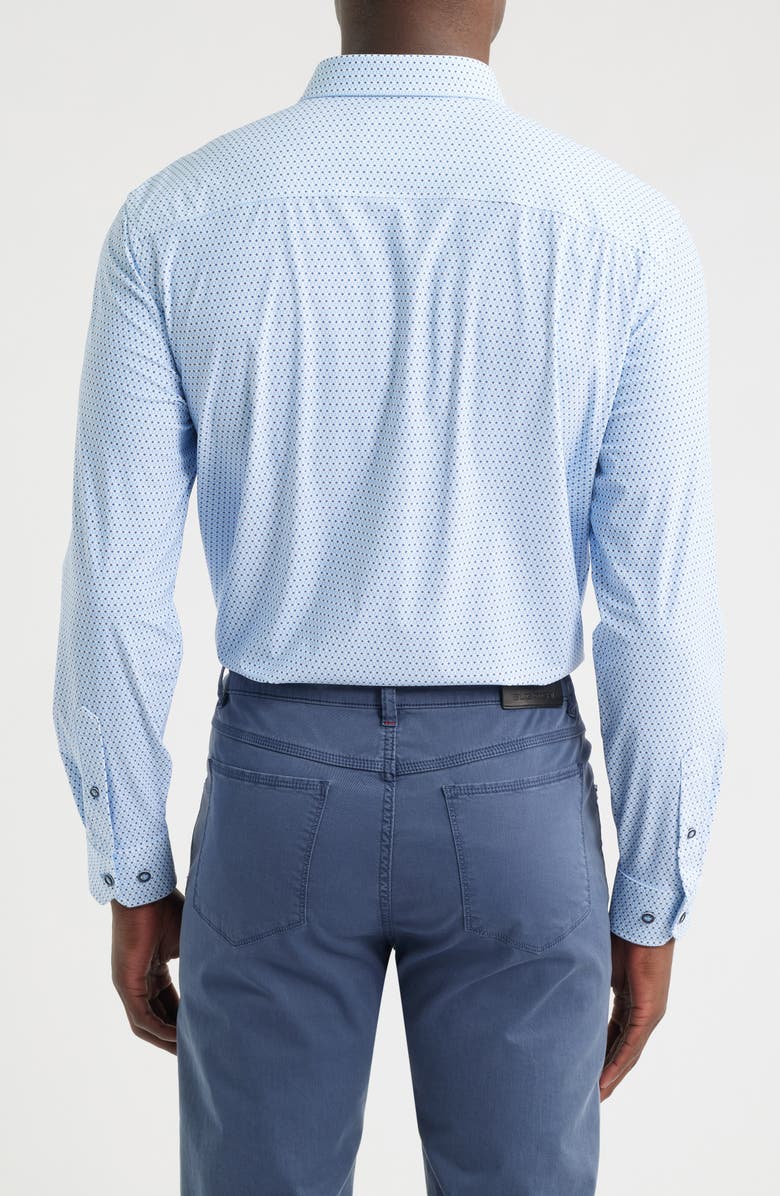 Johnston & Murphy XC Motion Performance Knit Button-Up Shirt, Alternate, color, 