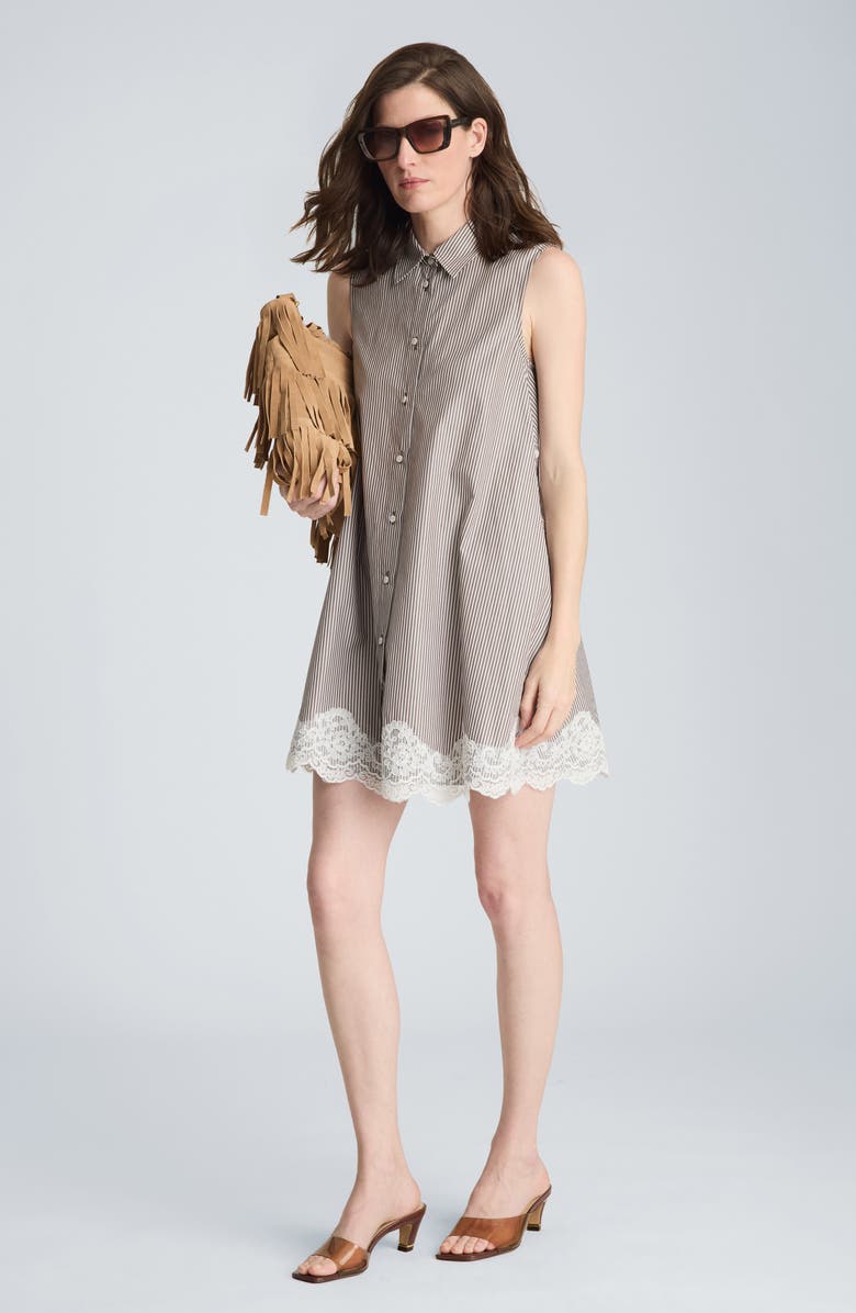 Kenneth Cole Lace Sleeveless Swing Shirtdres, Alternate, color, 