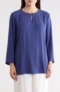 Eileen Fisher Bracelet Sleeve Silk Tunic