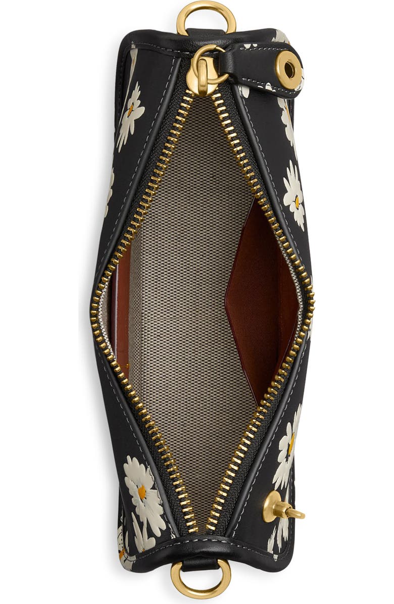 COACH Floral Leather Shoulder Bag, Alternate, color,