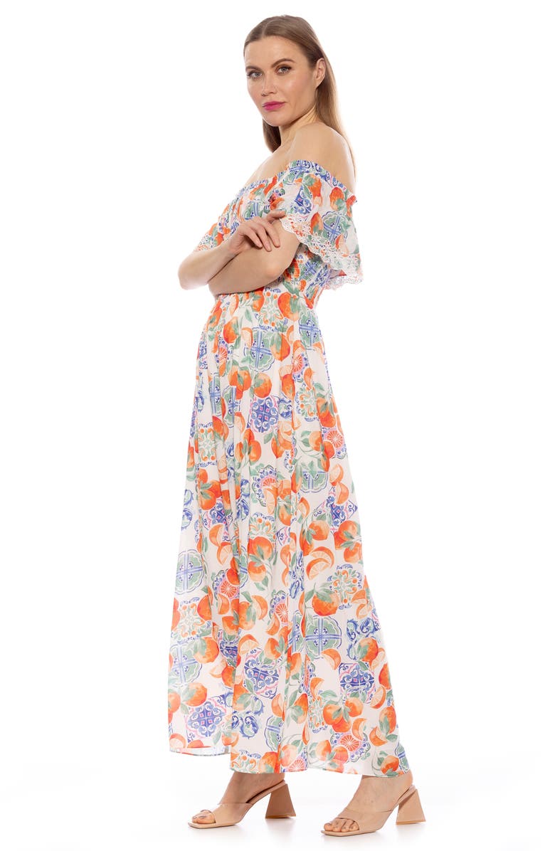 Alexia Admor Katya Off the Shoulder Maxi Dress, Alternate, color, 