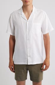 Mack Weldon Relaxed Fit Linen Camp Shirt