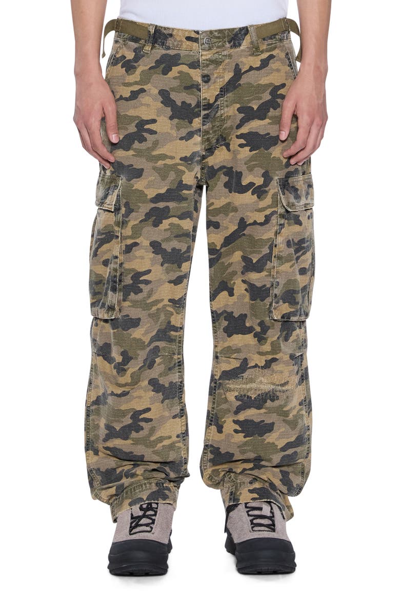 Troop Camouflage Cargo Pants, Main, color, GREEN