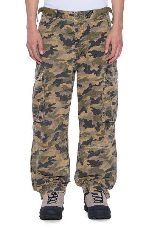 Ksubi Troop Camouflage Cargo Trousers In Green