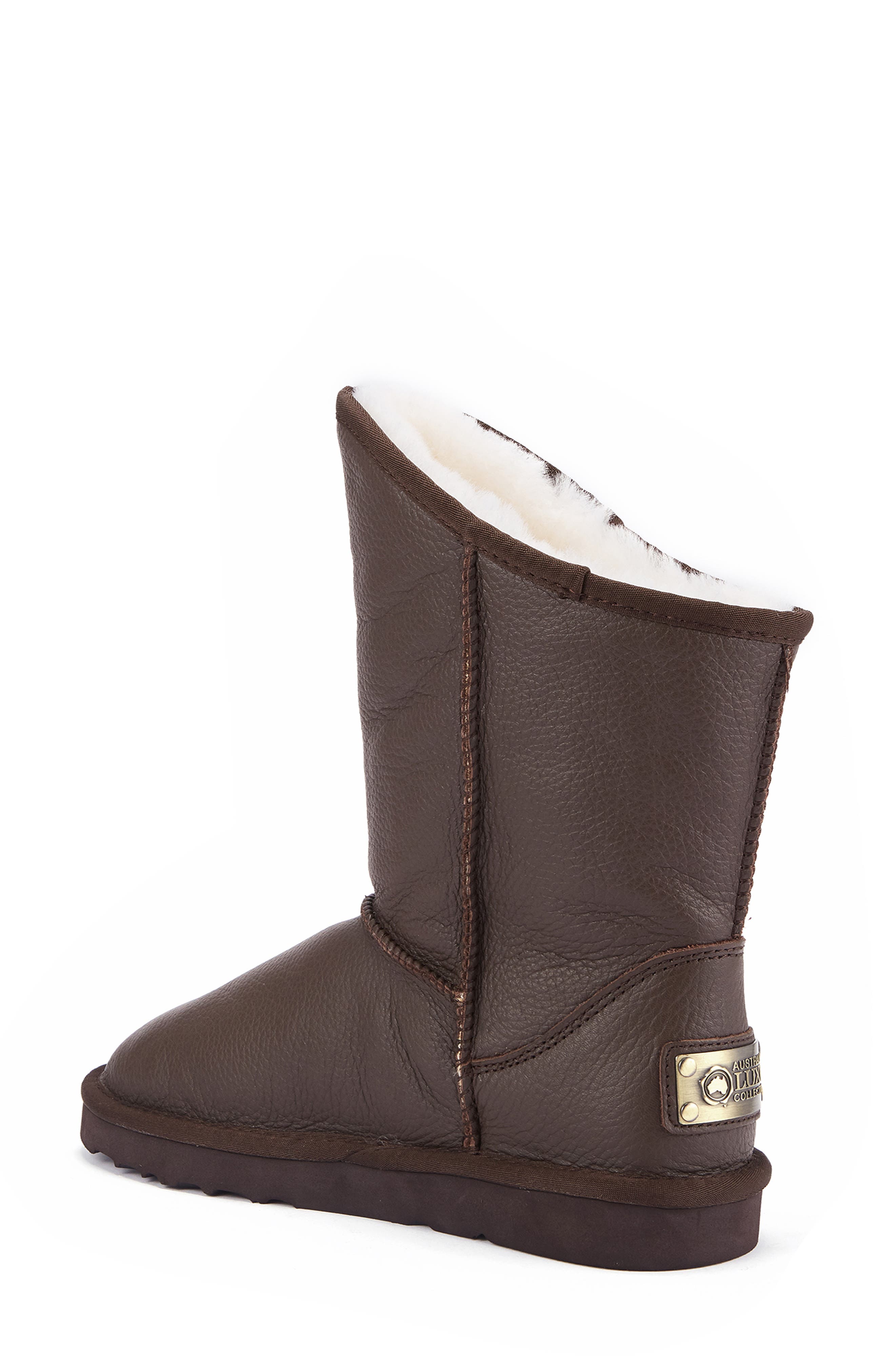 Australia Luxe Collective Cosy Genuine Shearling Short Boot, Alternate, color, Beva