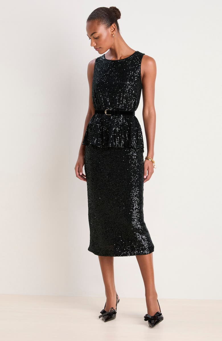 vineyard vines Sequin Peplum Top, Alternate, color, 