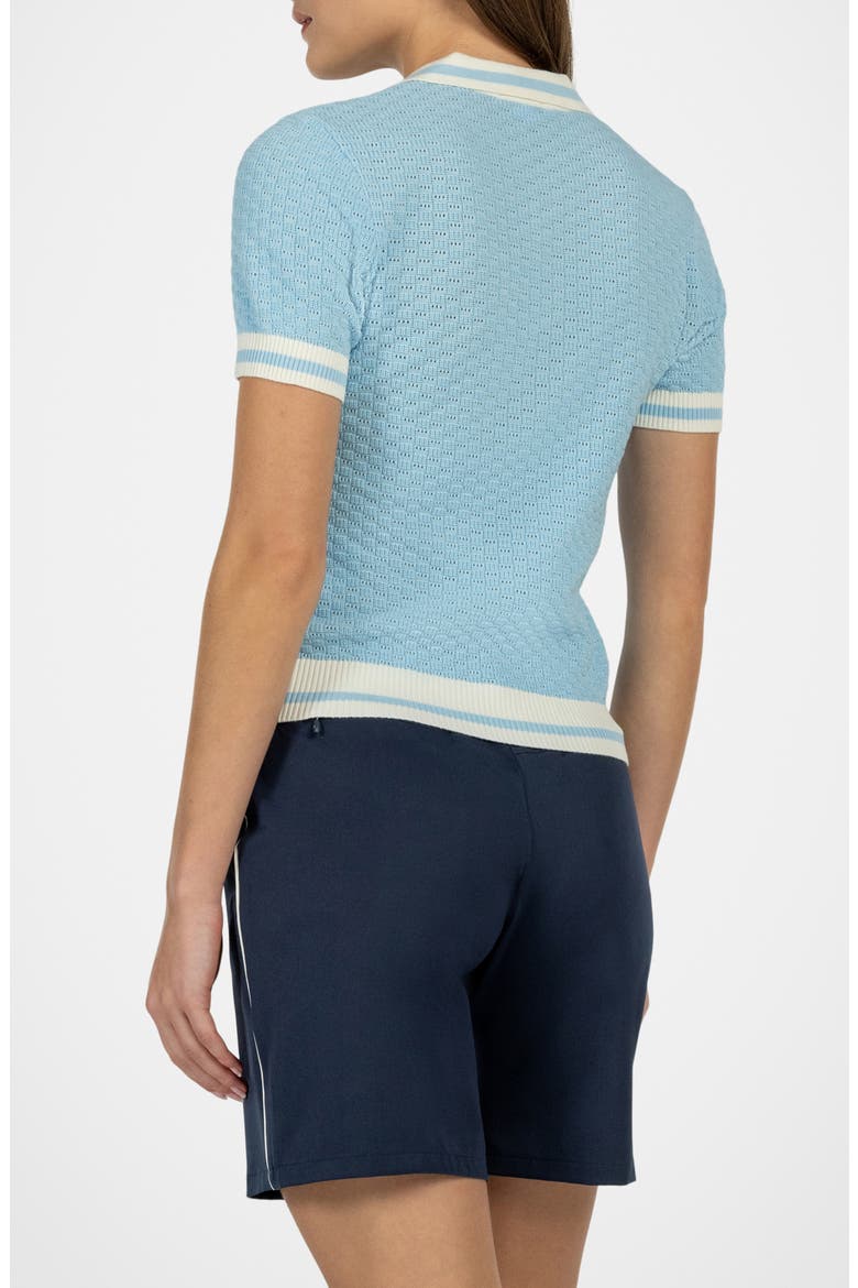 Clubhouse Tipped Pima Cotton Polo, Alternate, color, FJORD BLUE