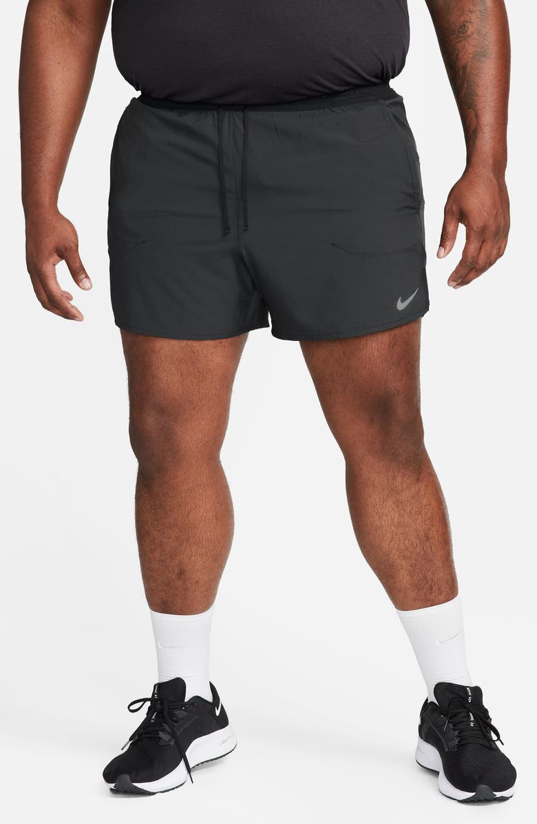 Nike Dri-FIT Stride 5-Inch Running Shorts, Alternate, color, Black/ Black