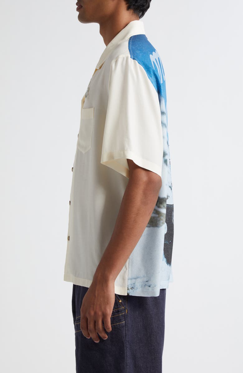 Moncler Genius x Mercedes-Benz By Nigo Print Camp Shirt, Alternate, color, 