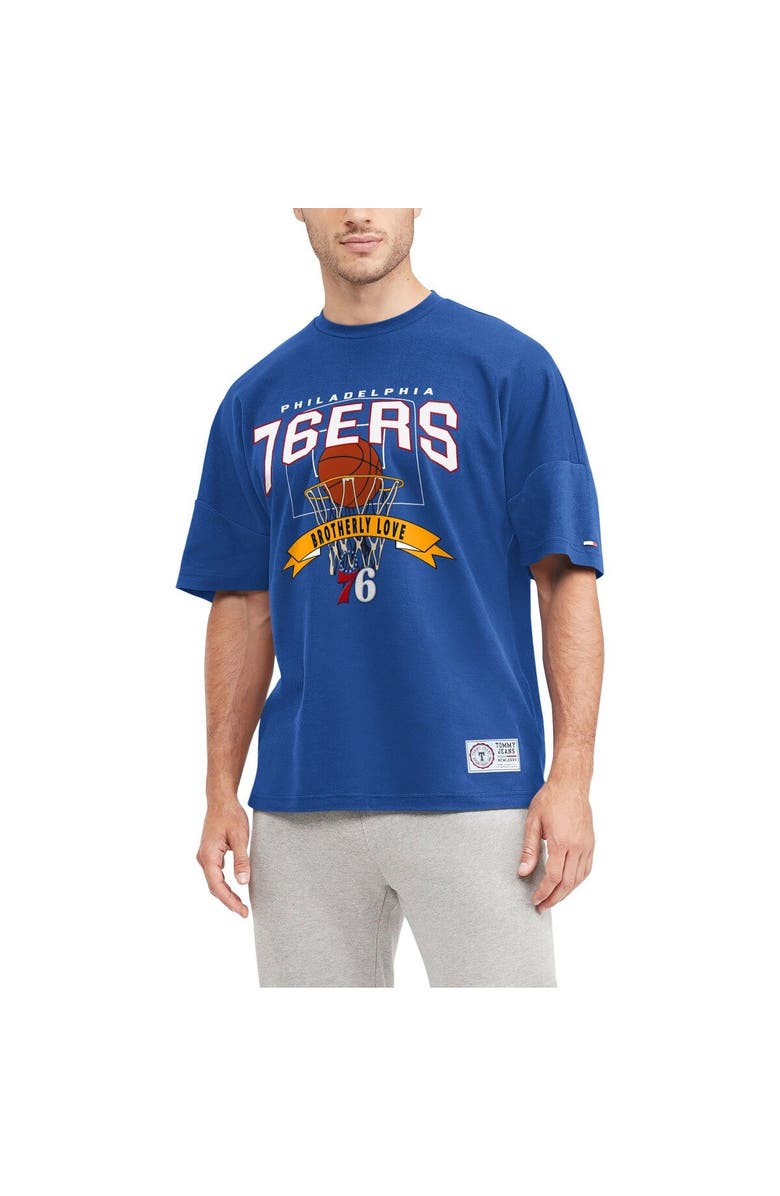 TOMMY JEANS Men's Tommy Jeans Royal Philadelphia 76ers Tim Backboard T-Shirt, Main, color, Royal