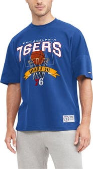 TOMMY JEANS Men's Tommy Jeans Royal Philadelphia 76ers Tim Backboard T-Shirt