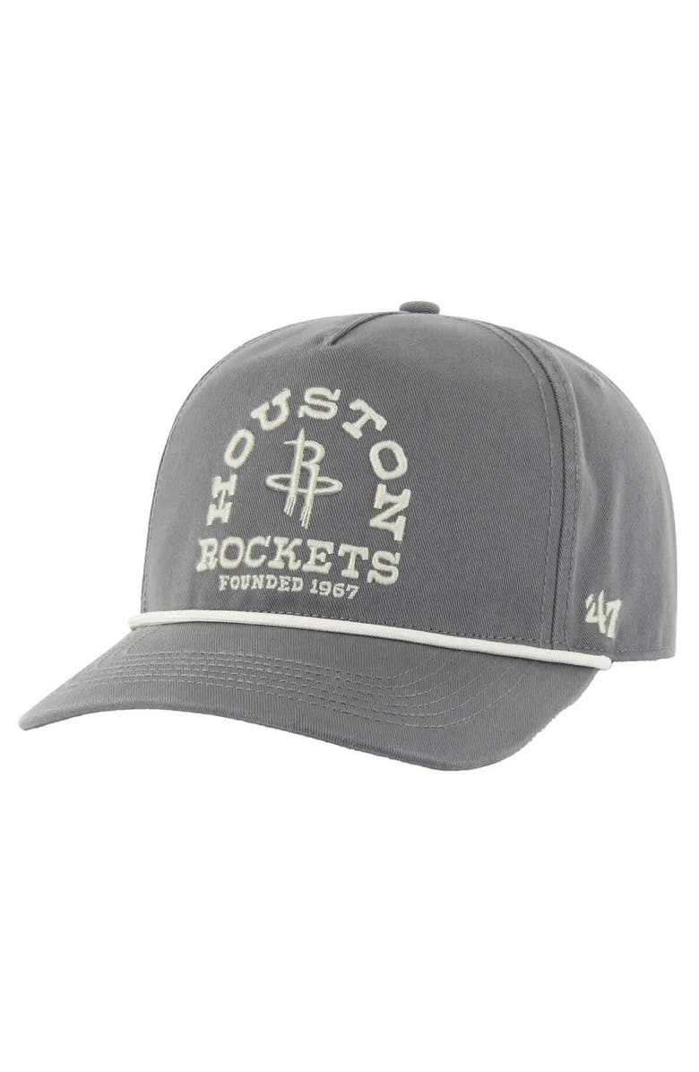 '47 Men's '47 Charcoal Houston Rockets Canyon Ranchero Hitch Adjustable Hat, Main, color, 