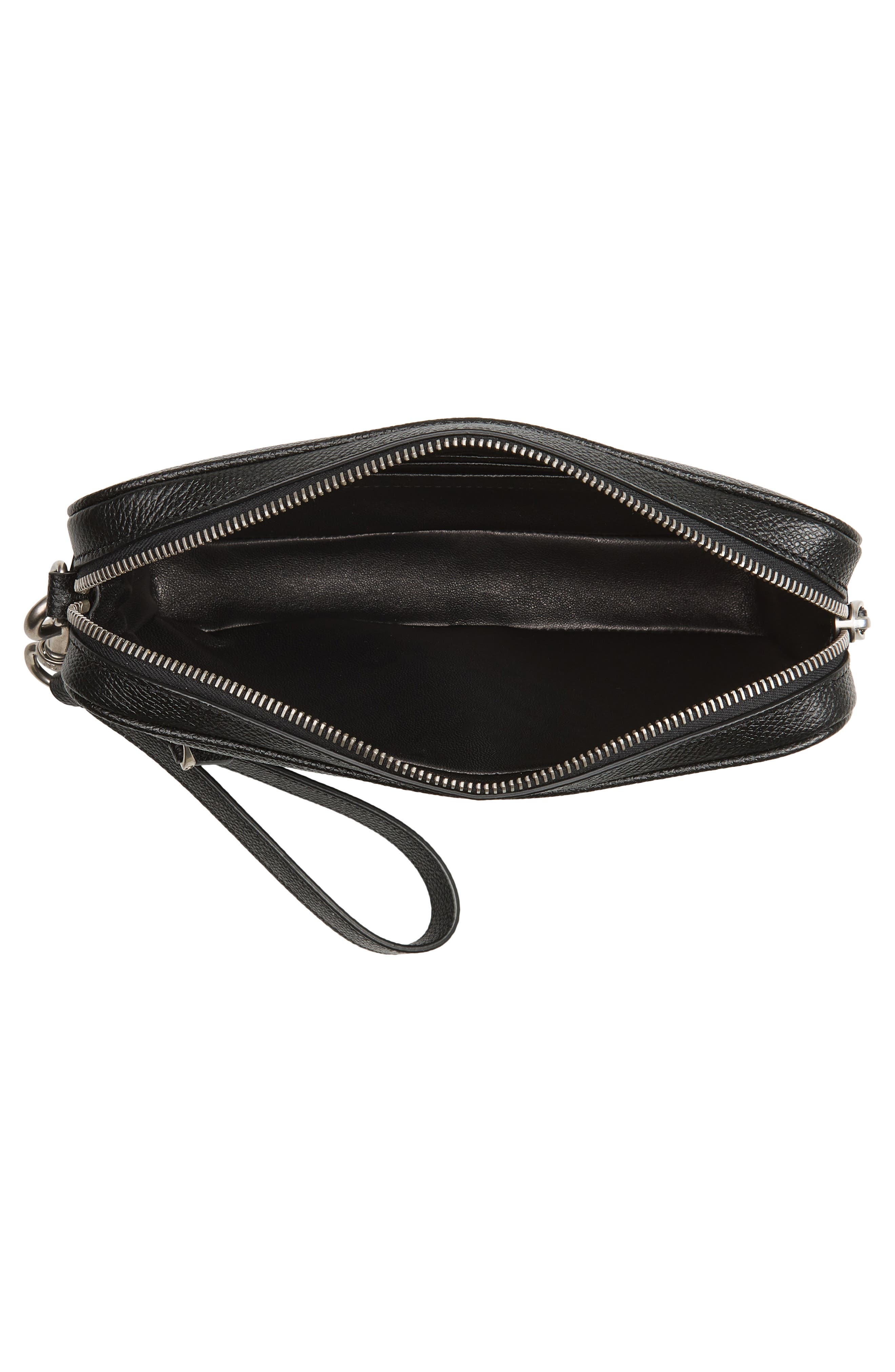 Signature VLOGO Zip Pouch, Alternate, color, BLACK