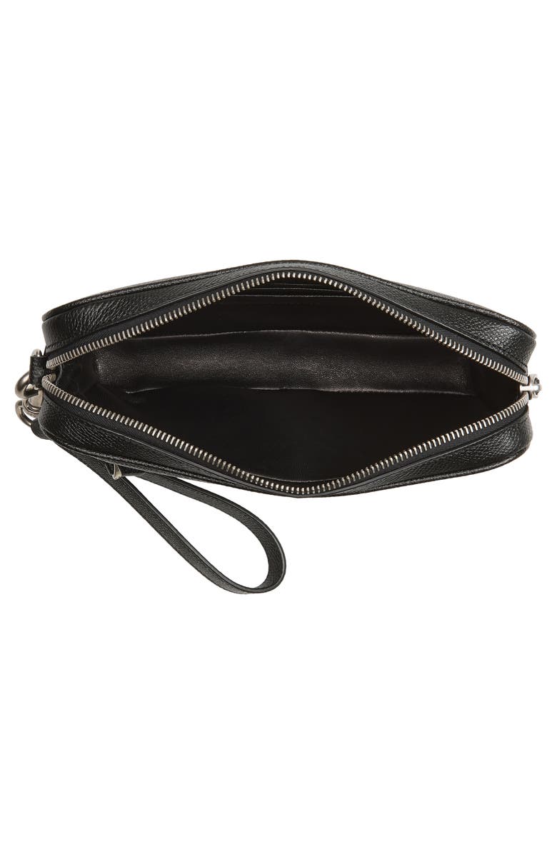Valentino Signature VLOGO Zip Pouch, Alternate, color, Black