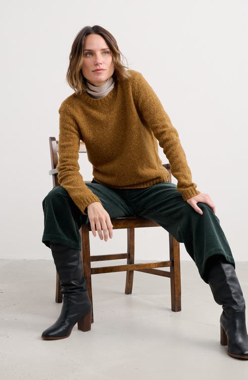Seasalt Cornwall Dawson Pick Merino Wool Blend Crewneck Sweater In Brown