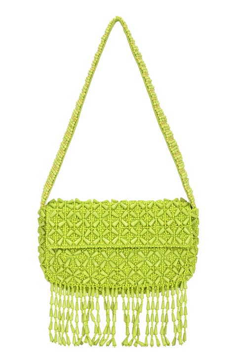 Beaded Fringe Shoulder Bag
