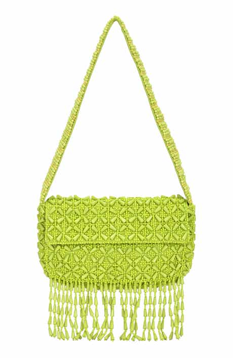 Antik Kraft Beaded Fringe Shoulder Bag
