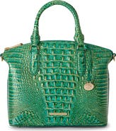 Brahmin Large Duxbury Croc Embossed Leather Satchel